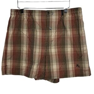Burberry London Plaid Boxer Shorts Button Fly Men's Large Cotton